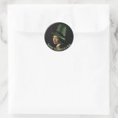 Kleeblatt-Ohrhänger St. Patrick's Day Runder Aufkleber (Tasche)