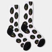 Kleeblatt-Ohrhänger St. Patrick's Day Socken (Rechts)