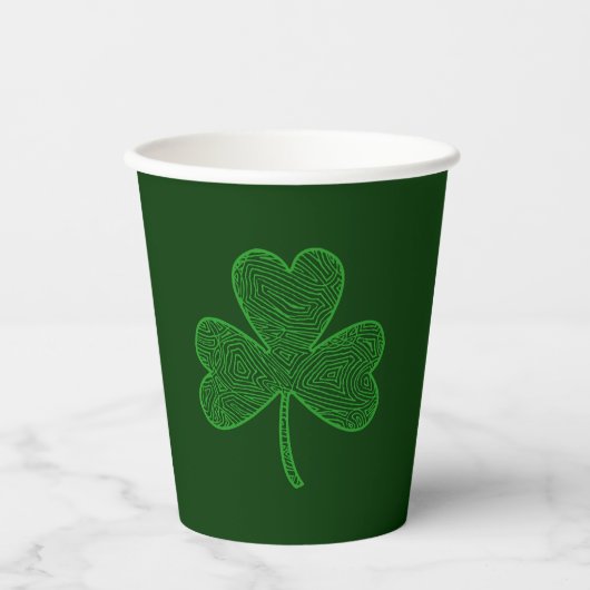 Kleeblatt Paper Cup Pappbecher (Vorderseite)