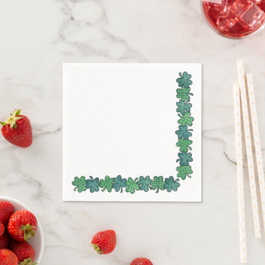 Kleeblatt - Papier Napkins Serviette (Beispiel)