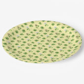 Kleeblatt-Papierteller Pappteller (Schrägansicht)