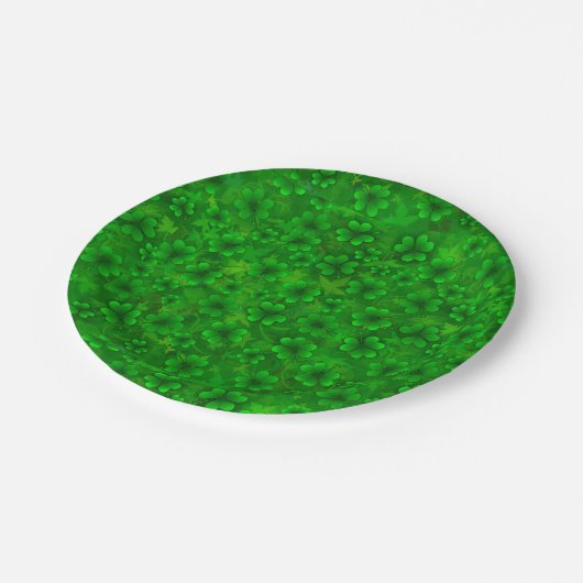 Kleeblatt Pappteller (Schrägansicht)