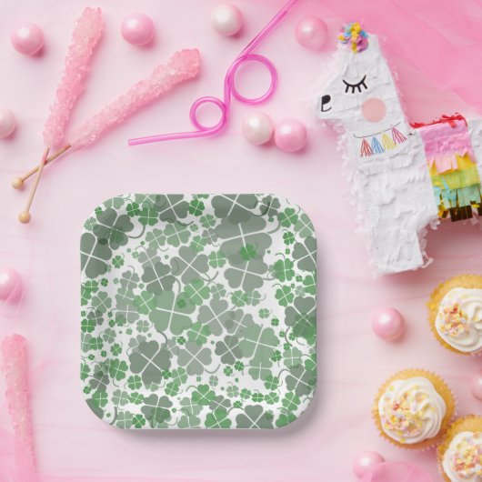 Kleeblatt Pappteller (Party)