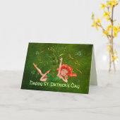 Kleeblatt Party Girl Karte (Gelbe Blume)