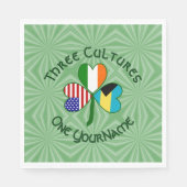 Kleeblatt Party Paper Serviette (Vorderseite)