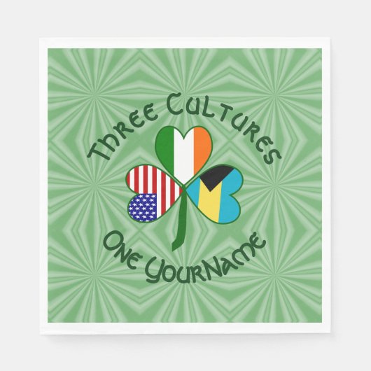 Kleeblatt Party Paper Serviette (Vorderseite)