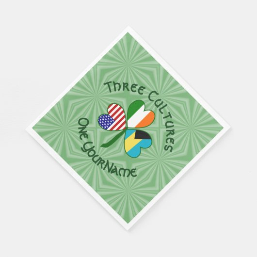 Kleeblatt Party Paper Serviette (Ecke)