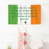 Kleeblatt Patrick, Inspiration Irish Blessing Flag Banner (Insitu)