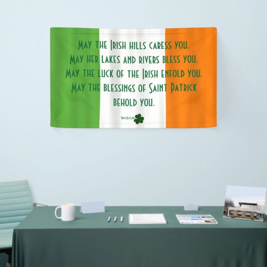 Kleeblatt Patrick, Inspiration Irish Blessing Flag Banner (Messeveranstaltung)