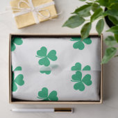 Kleeblatt Pattern Green St. Patrick's Day Seidenpapier (Geschenk)