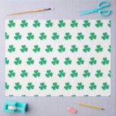 Kleeblatt Pattern Green St. Patrick's Day Seidenpapier (Basteln)