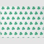 Kleeblatt Pattern Green St. Patrick's Day Seidenpapier (Vorderseite)