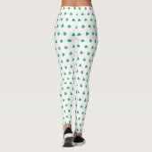 Kleeblatt Pattern St. Patrick's Day Green Leggings (Rückseite)