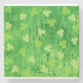 Kleeblatt Pattern - St Patricks Day - Stone Unters Steinuntersetzer (Vorderseite)