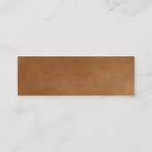 Kleeblatt-Pergament-Gewohnheit KRW elegante Mini Visitenkarte (Rückseite)