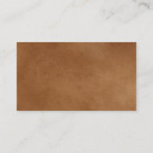 Kleeblatt-Pergament-Gewohnheit KRW elegante Visitenkarte (Rückseite)