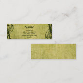 Kleeblatt-Pergament-Gewohnheit KRW grüne keltische Mini Visitenkarte (Vorne/Hinten)