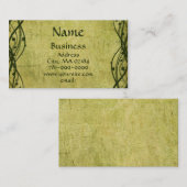 Kleeblatt-Pergament-Gewohnheit KRW grüne keltische Visitenkarte (Vorne/Hinten)