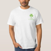 Kleeblatt Polka dots St Patricks Day zurück auf de T-Shirt (Vorderseite)