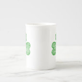 Kleeblatt Porzellantasse (Vorderseite)