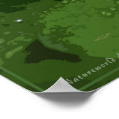 Kleeblatt-Poster mit Text -36x24 oder kleiner Poster (Ecke)