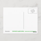 Kleeblatt Postkarte weiß (Rückseite)