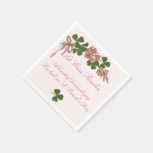 Kleeblatt Posy Serviette (Ecke)