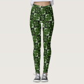 Kleeblatt-Prüfplatinenmuster Leggings (Vorderseite)