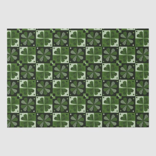 Kleeblatt-Prüfplatinenmuster Seidenpapier (Vorderseite)