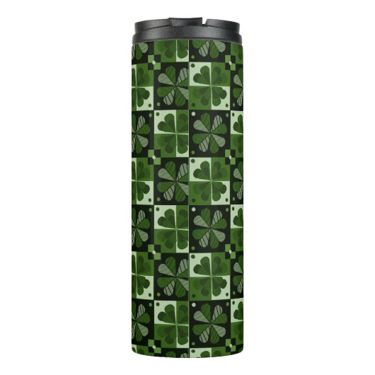 Kleeblatt-Prüfplatinenmuster Thermosbecher (Rückseite)