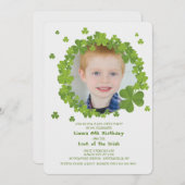 Kleeblatt-Rahmen-Einladung Einladung (Vorne/Hinten)