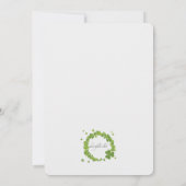 Kleeblatt-Rahmen-Foto-Einladung Einladung (Rückseite)