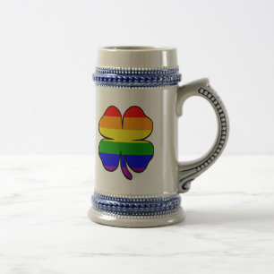 Kleeblatt Rainbow Flag Gay and Lesbian Prix Bierglas