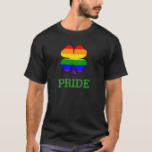 Kleeblatt Rainbow Flag Gay Pride T-Shirt (Vorderseite)