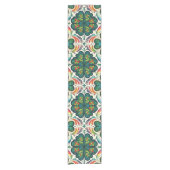 Kleeblatt Rainbows. Patty's Day Kurzer Tischläufer (Vorderseite)