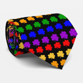 Kleeblatt-Regenbogen-Hals-Krawatte Krawatte (Gerollt)