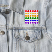 Kleeblatt-Regenbogen-Knopf Button (Beispiel)