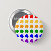 Kleeblatt-Regenbogen-Knopf Button (Vorne & Hinten)