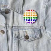 Kleeblatt-Regenbogen-Knopf Button (Beispiel)