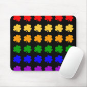 Kleeblatt-Regenbogen-Mausunterlage Mousepad (Mit Mouse)