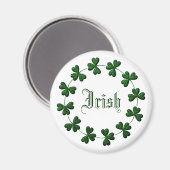 Kleeblatt Ring Irish Magnet (Vorderseite/Rückseite)