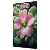 Kleeblatt, Rosa und grüne Oxalis Klemmbrett (Links)