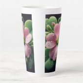 Kleeblatt, Rosa und grüne Oxalis Milchtasse (Vorderseite)