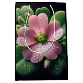 Kleeblatt, Rosa und grüne Oxalis Mittlere Geschenktüte