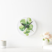 Kleeblatt Runde Wanduhr (Zuhause)