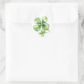 Kleeblatt Runder Aufkleber (Tasche)