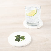 Kleeblatt Sandstein Untersetzer (Seite)