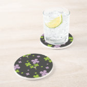 Kleeblatt Sandstein Untersetzer (Seite)