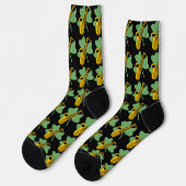 Kleeblatt Saxophon Socken (Linkes Detail)