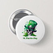 Kleeblatt-Schädelkonstruktion Button (Vorne & Hinten)